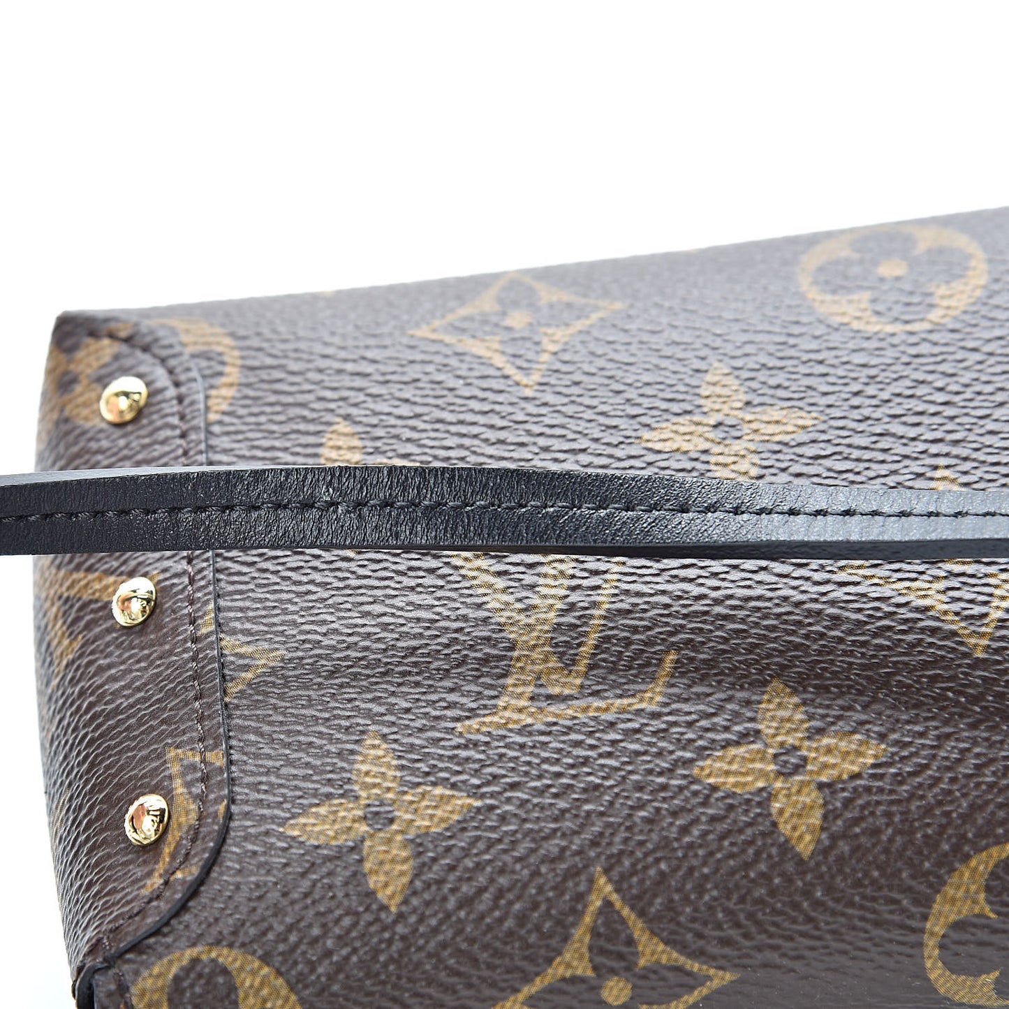Monogram Triangle Chain Wallet Black