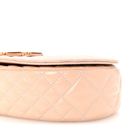 Versace Patent Quilted Greca Goddess Shoulder Bag Light Pink 9 of 10