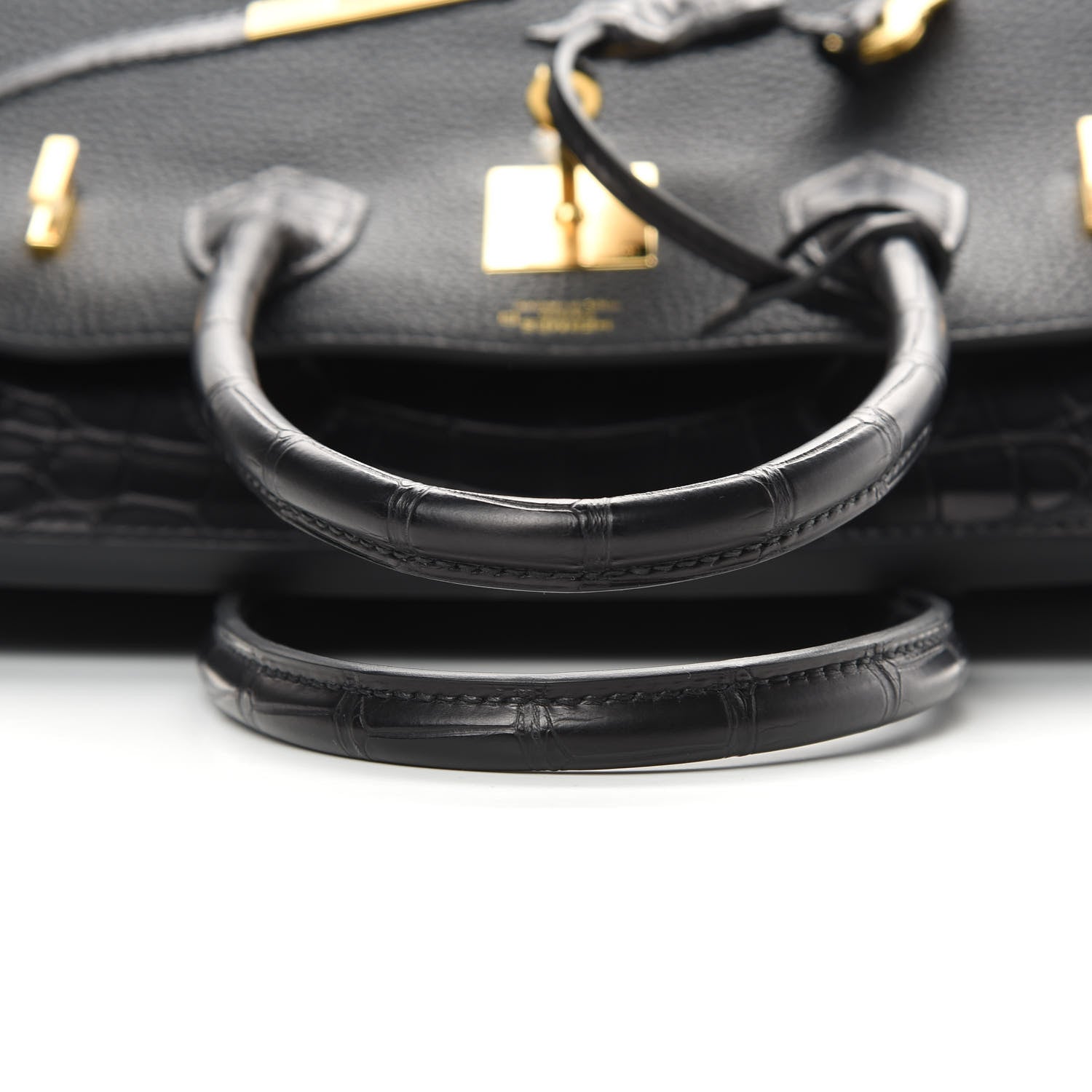 Hermes Togo Matte Alligator Birkin Touch 30 Black 10 of 37