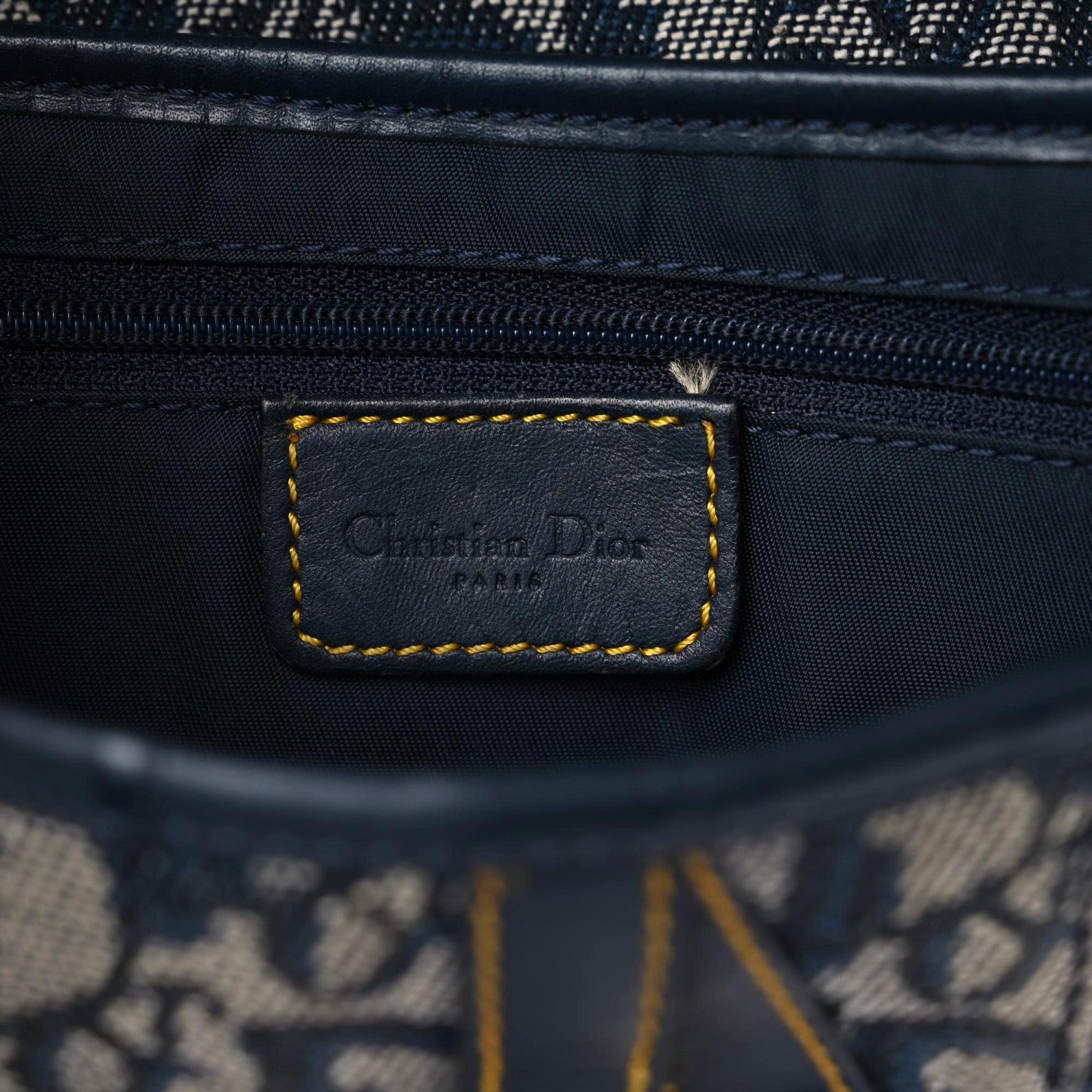 Christian Dior Monogram Saddle Bag Blue 15 of 17