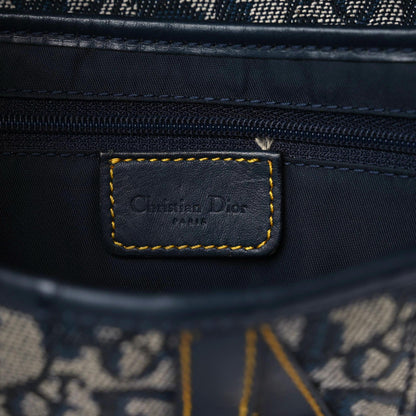 Christian Dior Monogram Saddle Bag Blue 15 of 17