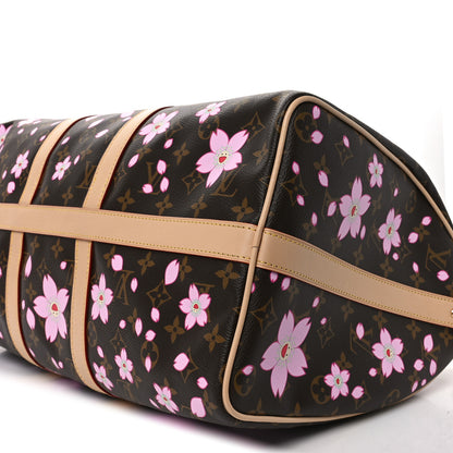 Louis Vuitton LV X TM Monogram Cherry Blossom Keepall Bandouliere 45 Sakura Brown 8 of 8
