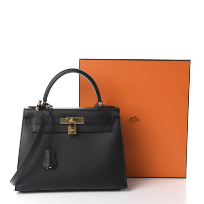 Hermes Epsom Kelly Sellier 28 Black 11 of 11
