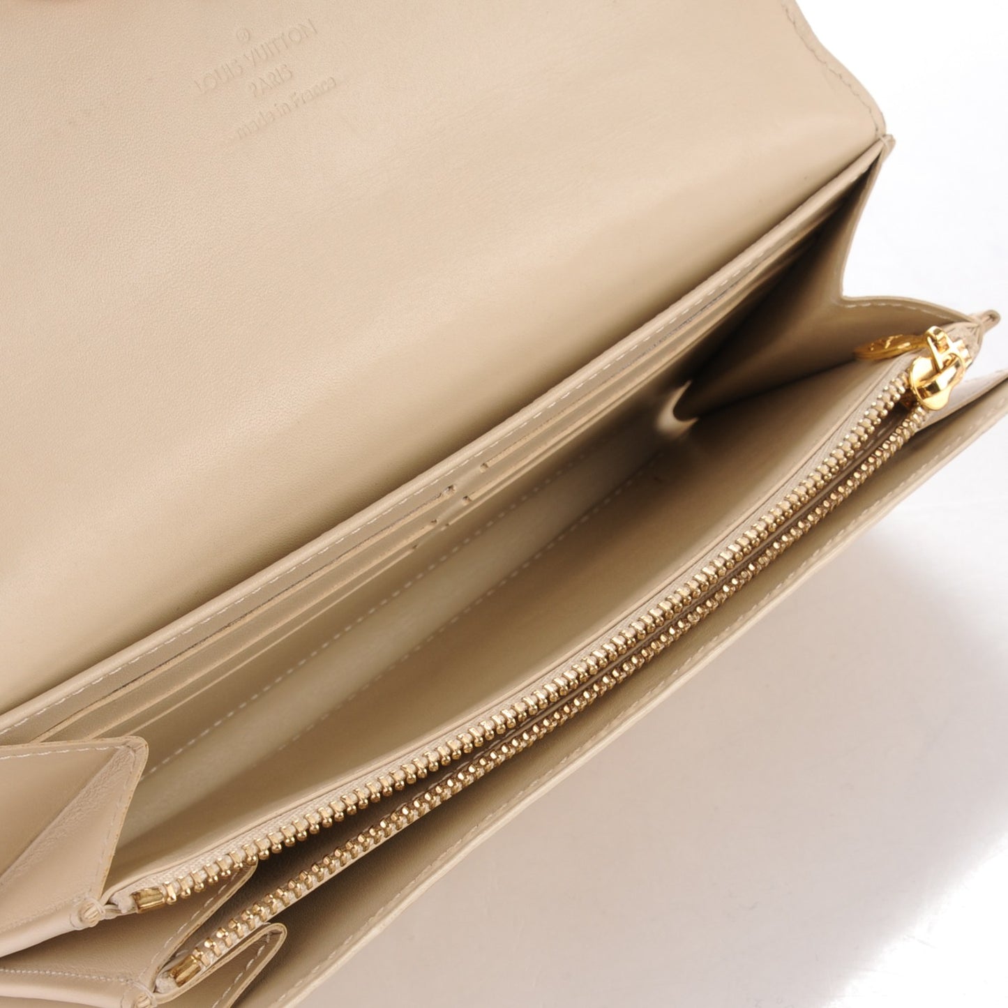 Vernis Sarah Wallet Blanc Corail