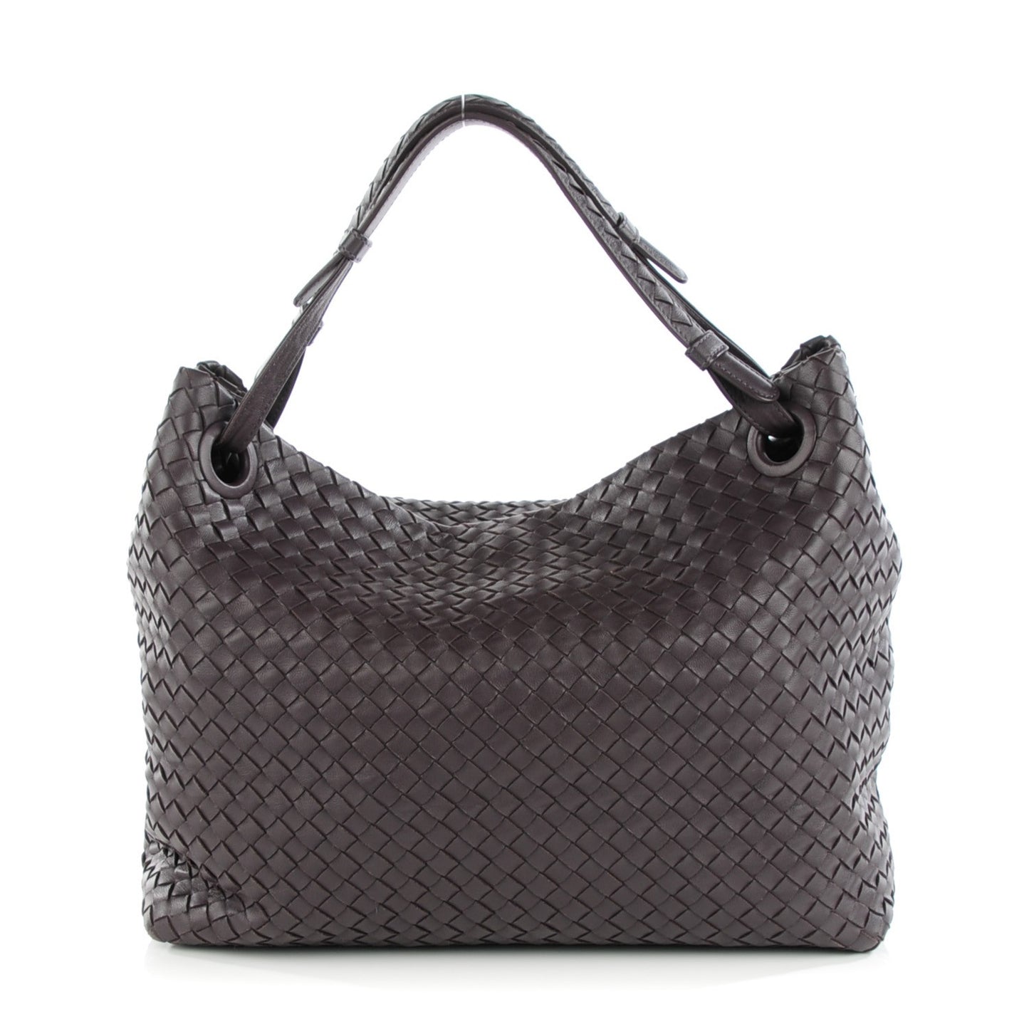 Nappa Intrecciato Medium Garda Bag Quetsche