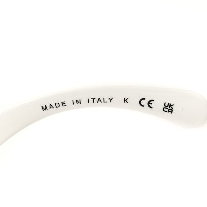 Chanel Acetate Metal Square Folding Sunglasses 6055-B White 7 of 8
