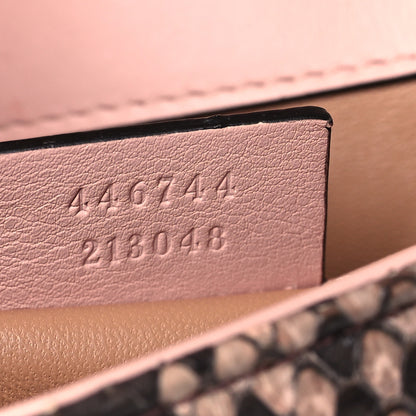 Gucci Python Matelasse Mini GG Marmont Shoulder Bag Light Pink 7 of 11