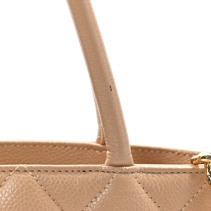 Chanel Caviar Quilted Medallion Tote Beige 11 of 13