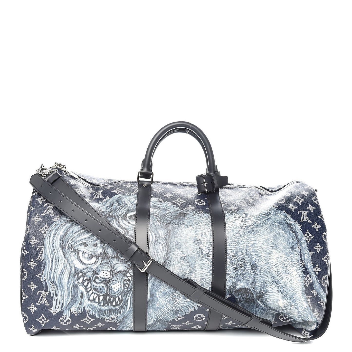 Savane Monogram Lion Chapman Keepall Bandouliere 55 Encre