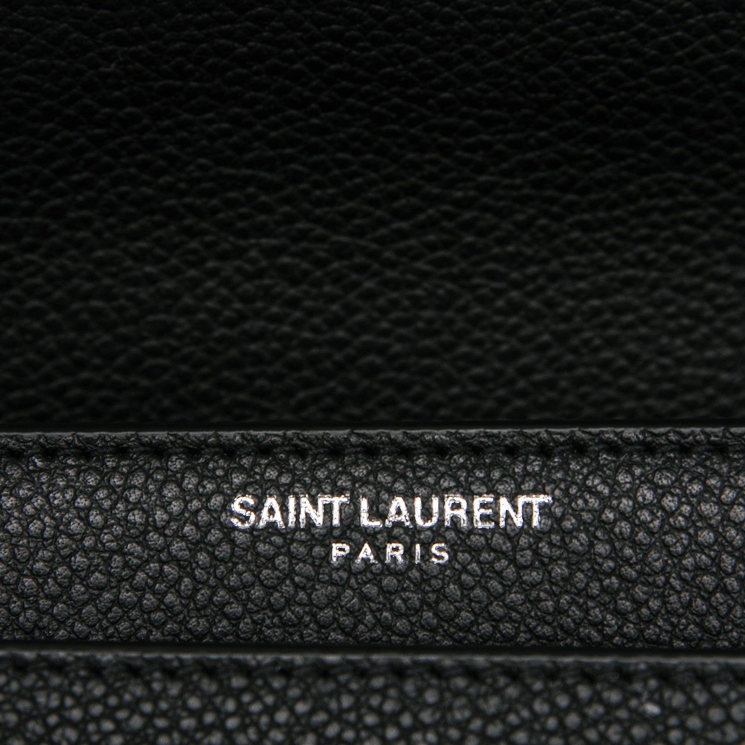 Saint Laurent Grained Calfskin Small Monogram Sunset Black 6 of 6