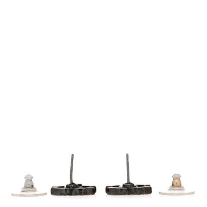 Chanel Crystal CC Earrings Silver 3 of 5