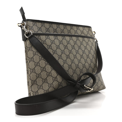 Gucci GG Plus Monogram Medium Flat Messenger Bag Dark Brown 4 of 19