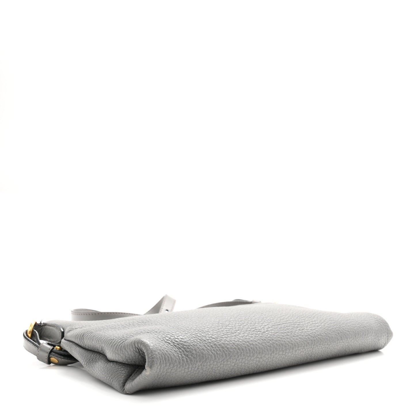 Vitello Phenix Zippered Shoulder Bag Marmo