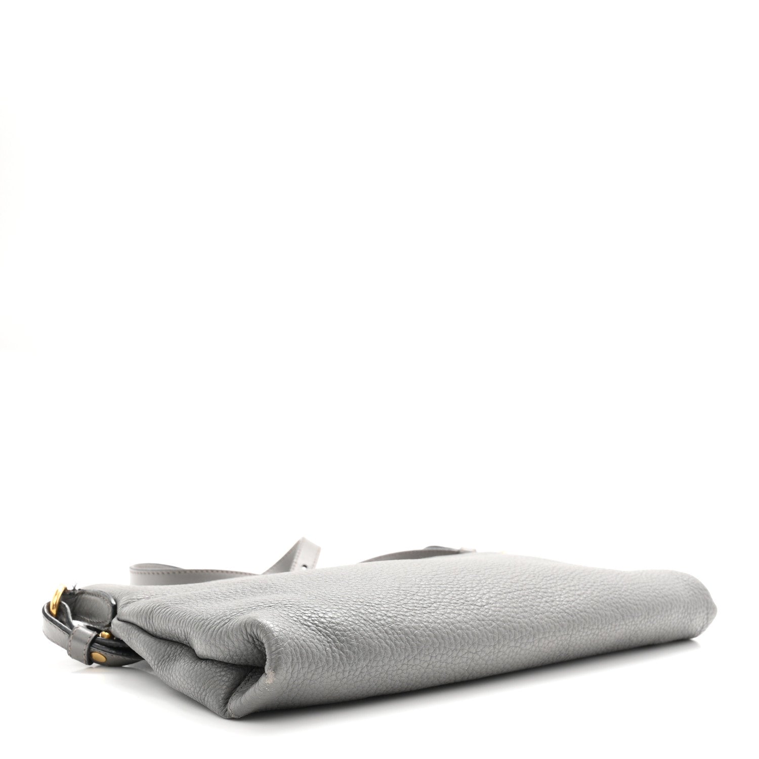 Prada Vitello Phenix Zippered Shoulder Bag Marmo 4 of 12