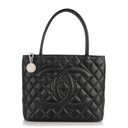 Chanel Caviar Quilted Medallion Tote Black 1 of 7