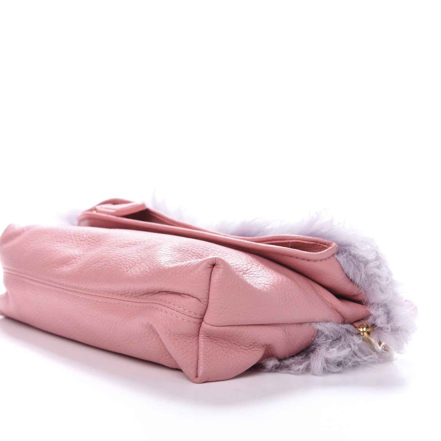Burberry Shearling Prorsum Crossbody Bag Pale Rose 6 of 8