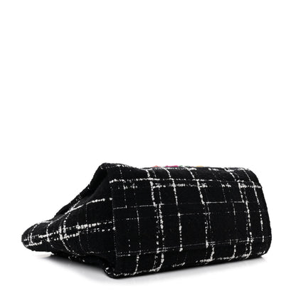 Chanel Tweed Medium Deauville Tote Black White Multicolor 5 of 12