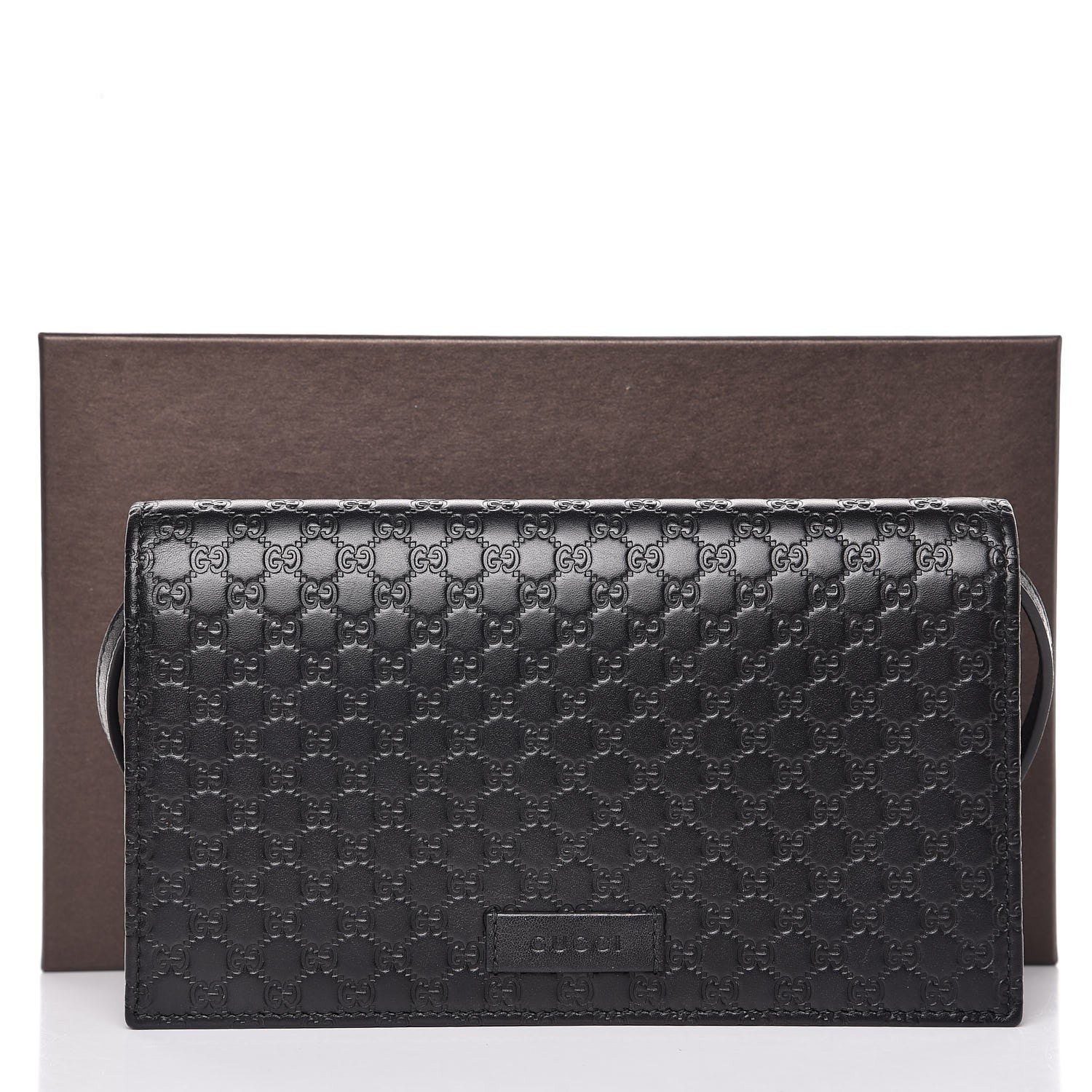 Gucci Microguccissima Crossbody Wallet Black 9 of 9