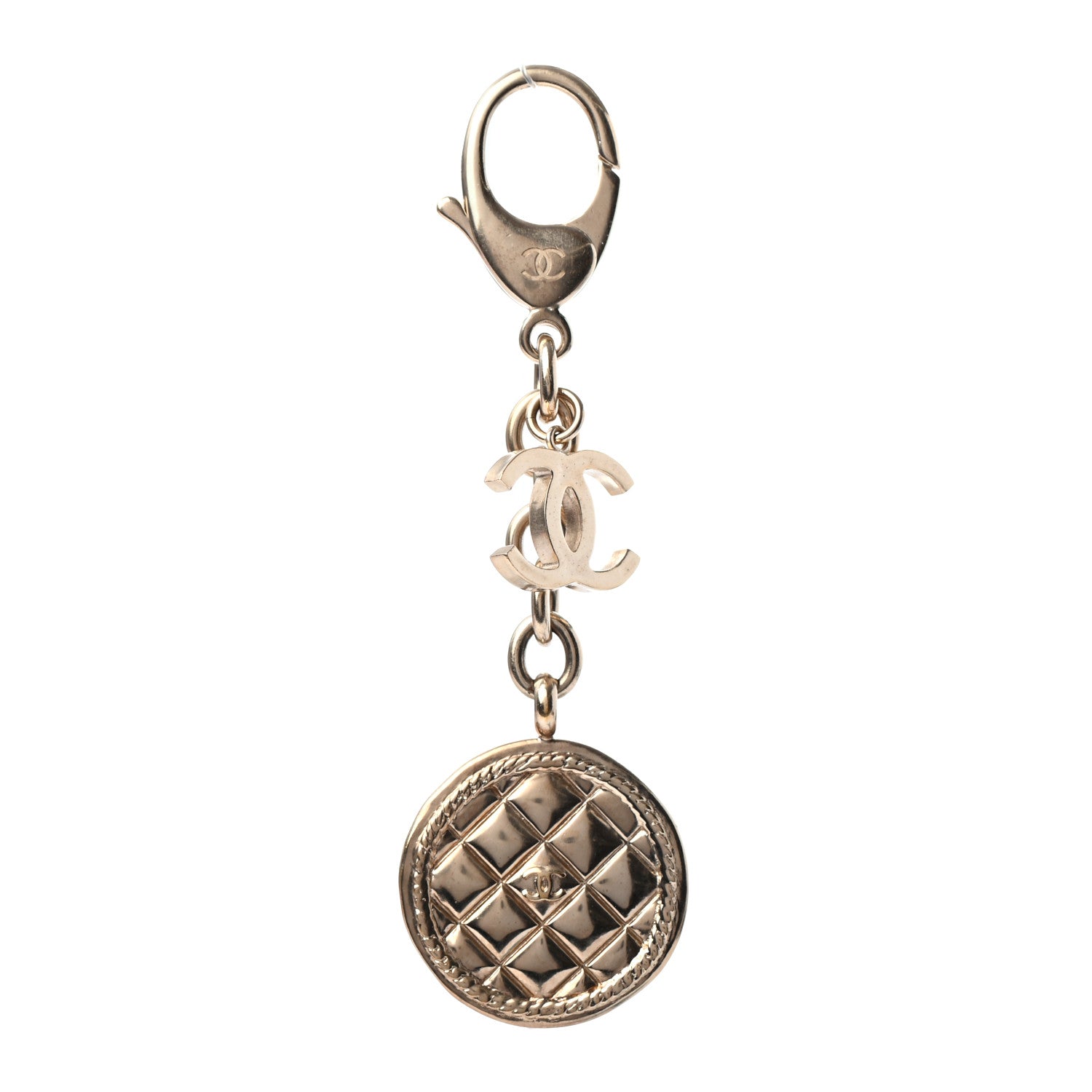 Chanel Quilted Keychain Gold 1 of 4
