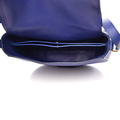 Celine Grained Calfskin Medium Trotteur Indigo 5 of 9