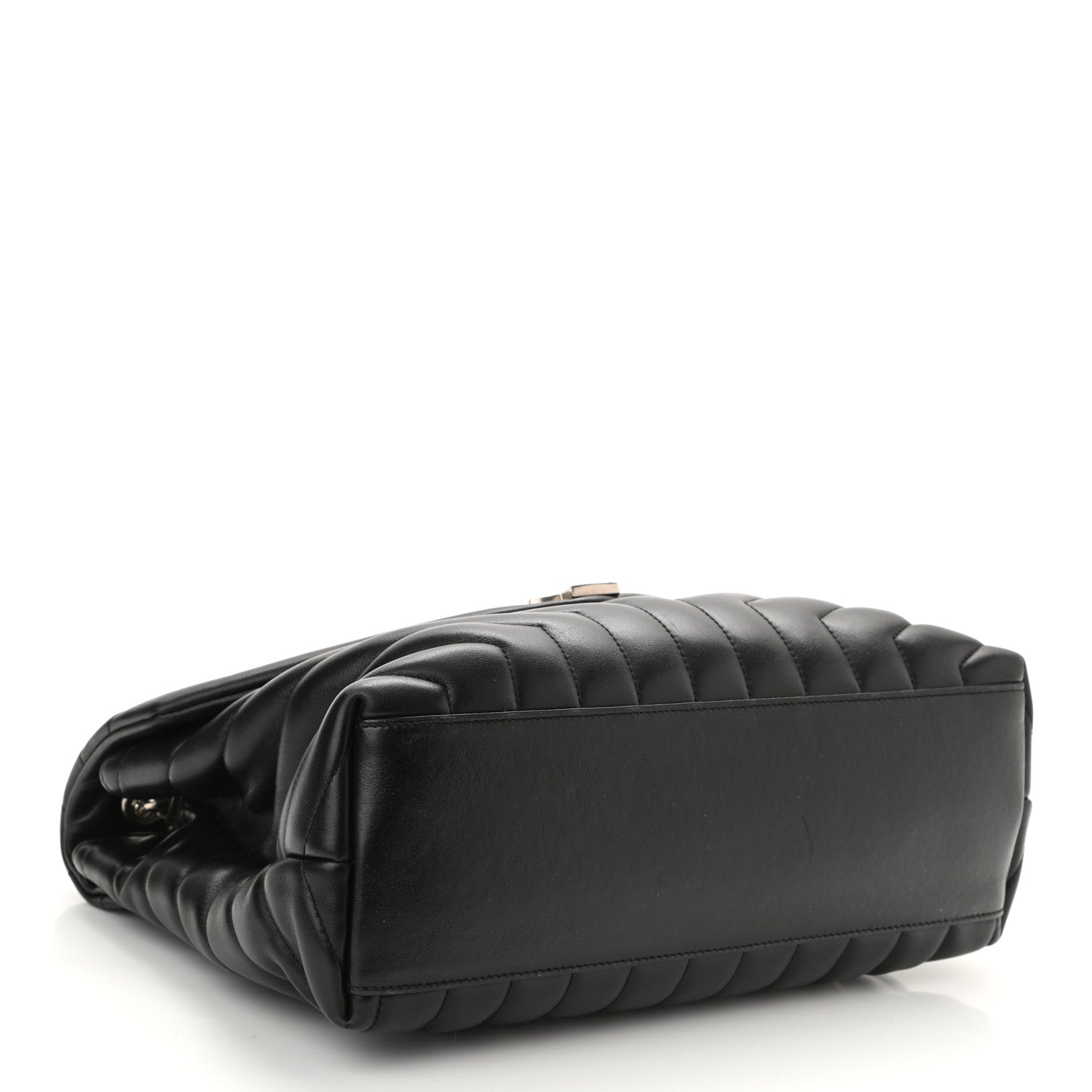 Saint Laurent Calfskin Y Quilted Monogram Medium Loulou Satchel Black 4 of 12