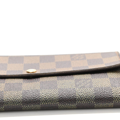 Louis Vuitton Damier Ebene Sarah Wallet 6 of 10