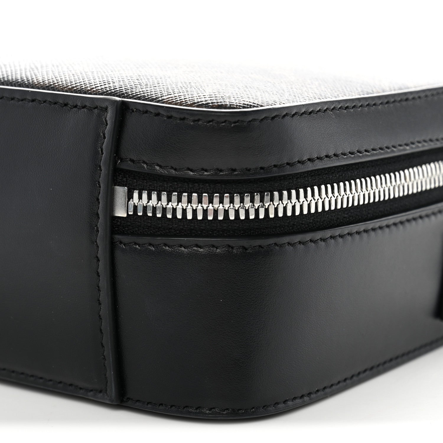 Celine Triomphe Canvas Top Handle Messenger Box Black 9 of 9