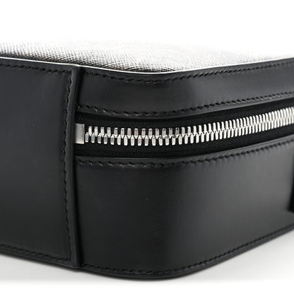 Celine Triomphe Canvas Top Handle Messenger Box Black 9 of 9