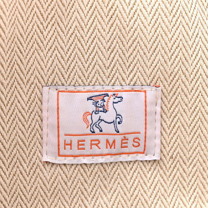 Hermes Canvas Large Bride-A-Brac Cabriole Case Biscuit 6 of 11