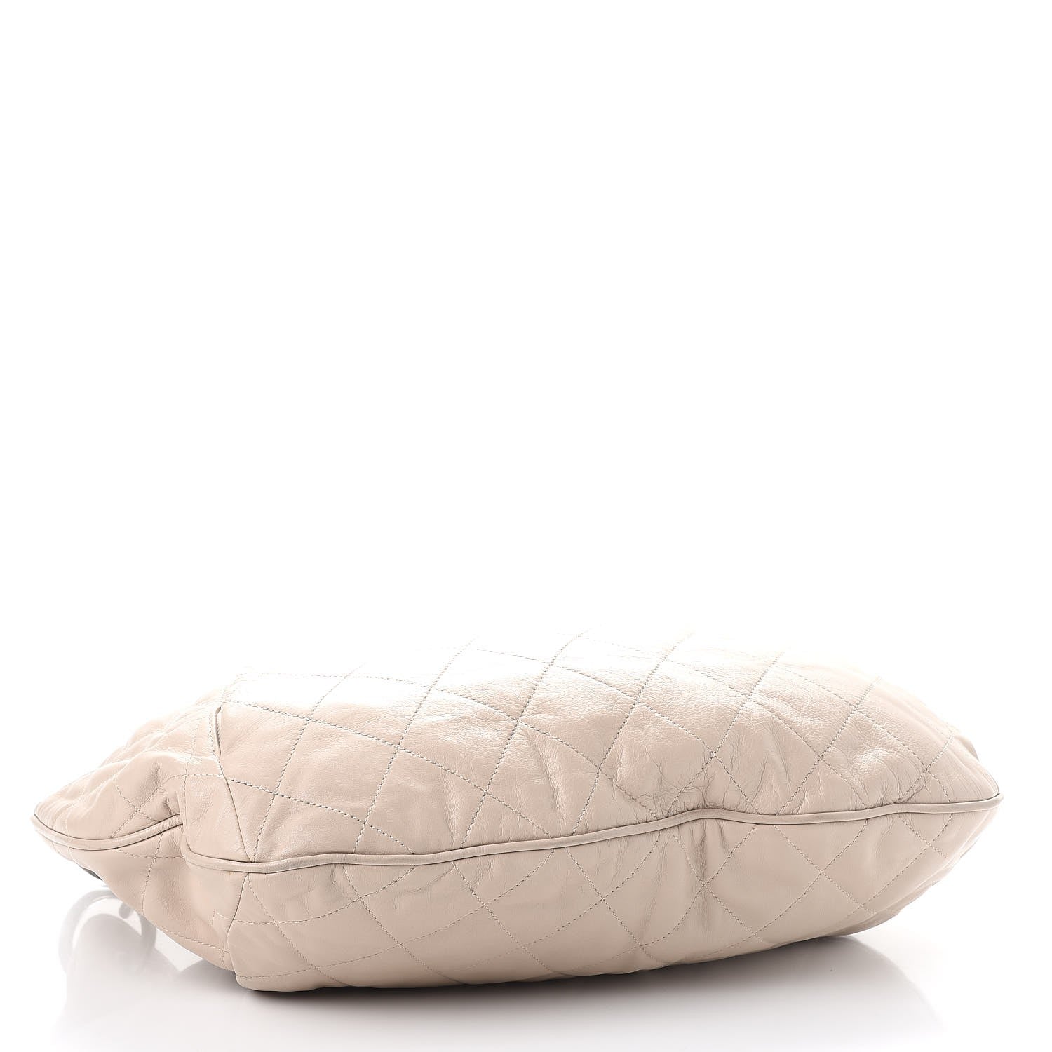 Chanel Calfskin Coco Pleats Hobo Beige 4 of 12