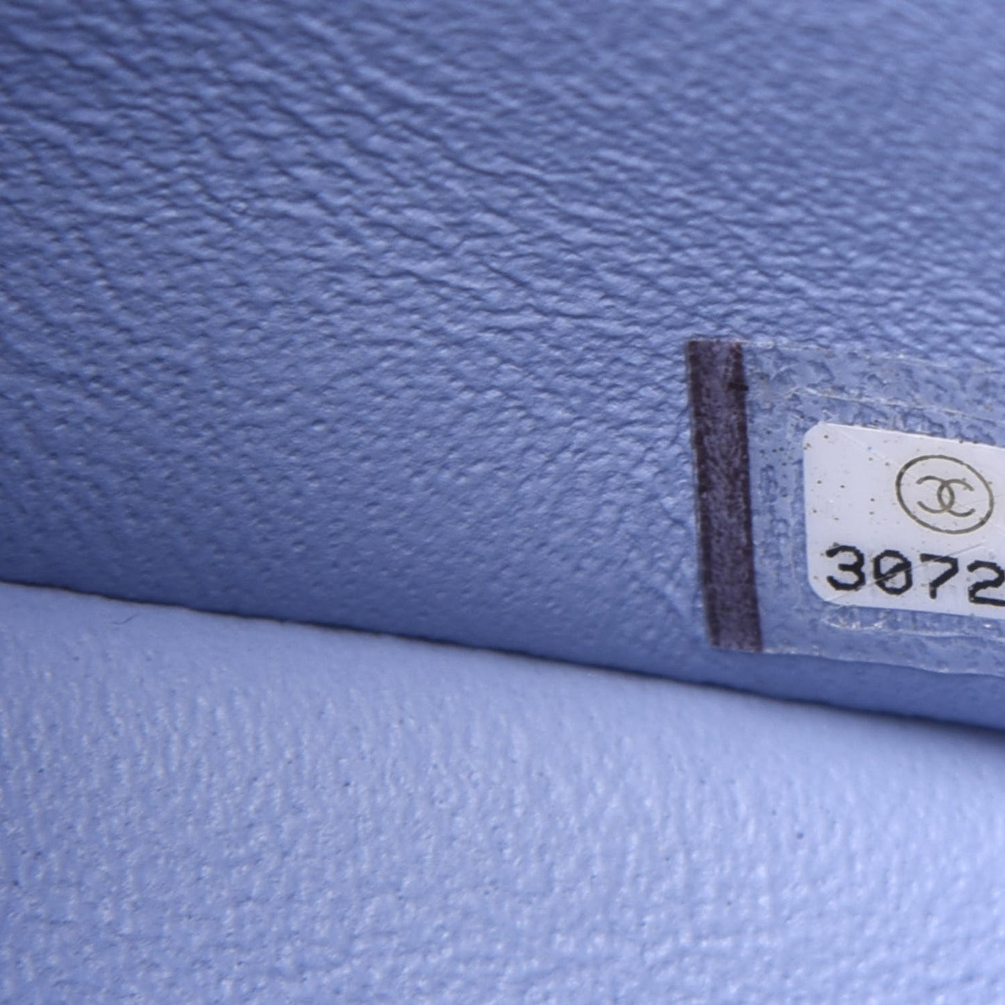 Lambskin Quilted Mini Rectangular Flap Light Blue