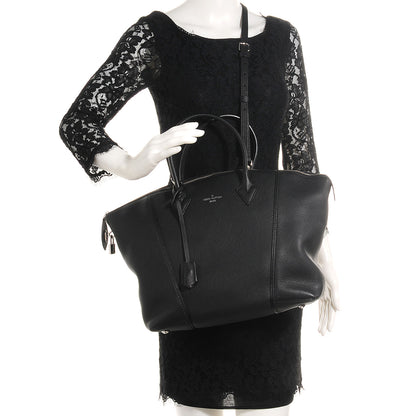 Louis Vuitton Veau Cachemire Soft Lockit MM Black 2 of 9
