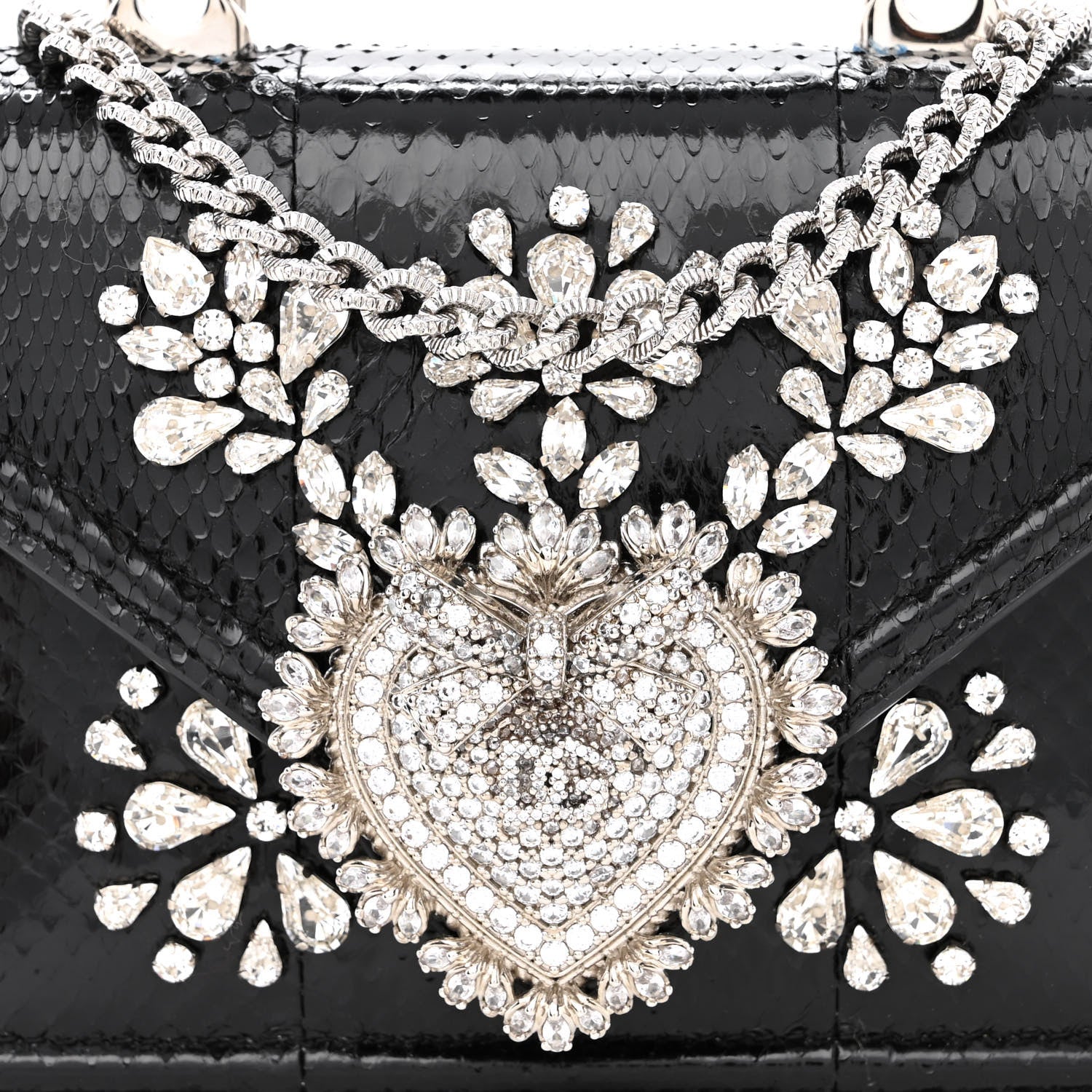 Dolce & Gabbana Ayers Small Devotion Top Handle Bag Black 7 of 9