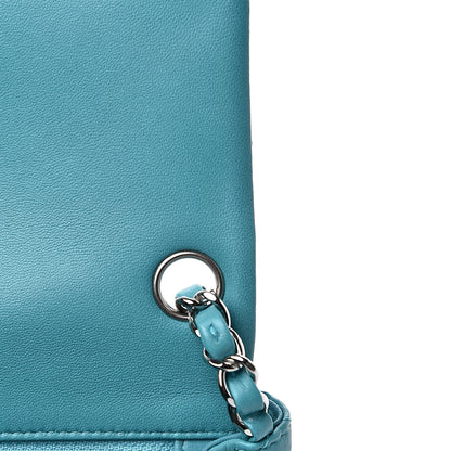 Chanel Lambskin Quilted Mini Square Flap Turquoise 12 of 13