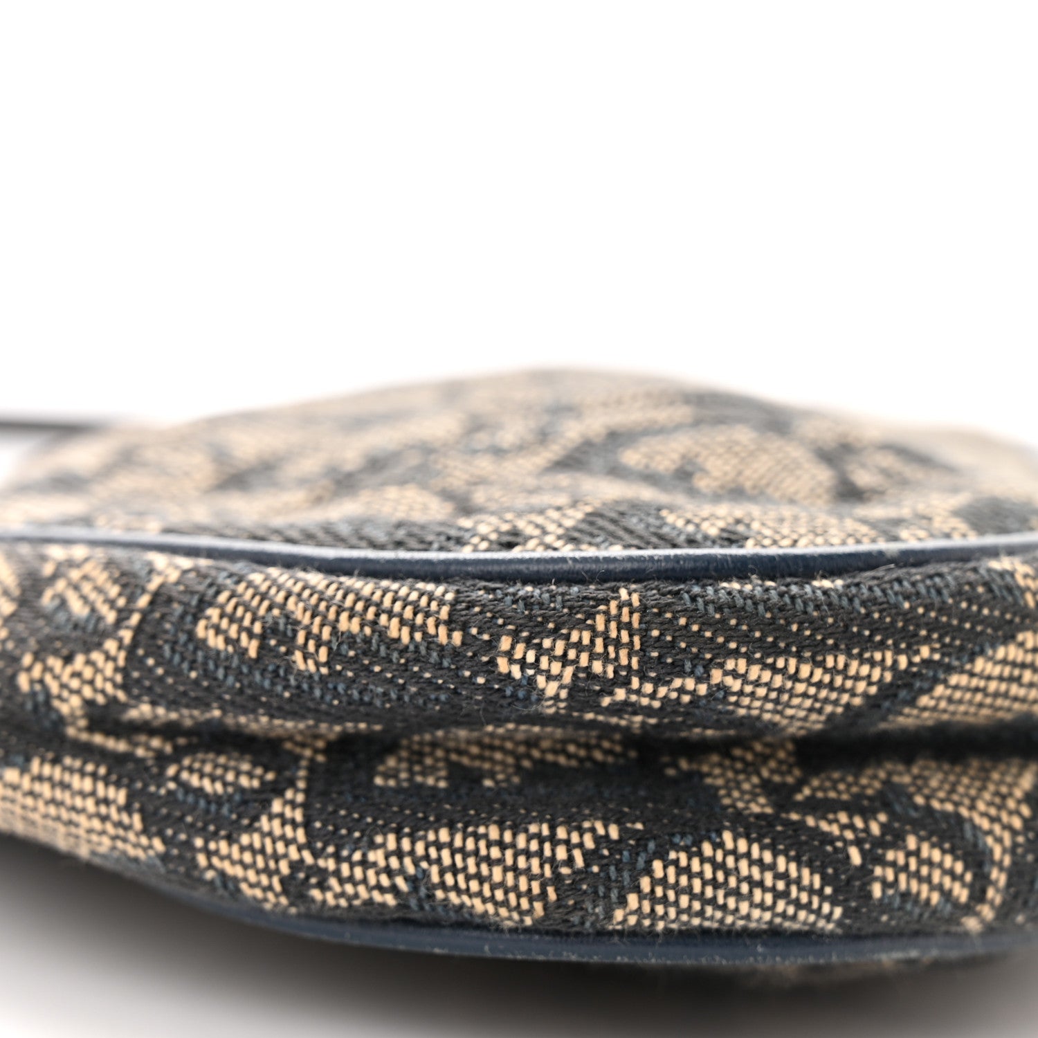 Christian Dior Monogram Mini Saddle Pochette Navy 9 of 11