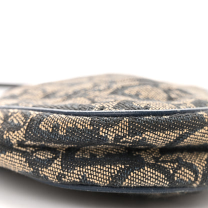 Christian Dior Monogram Mini Saddle Pochette Navy 9 of 11