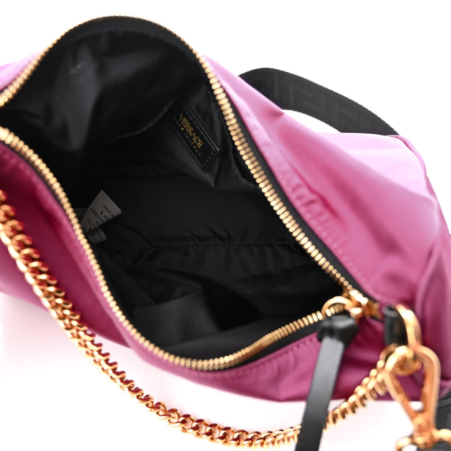 Nylon Medusa Shoulder Bag Dahlia Black