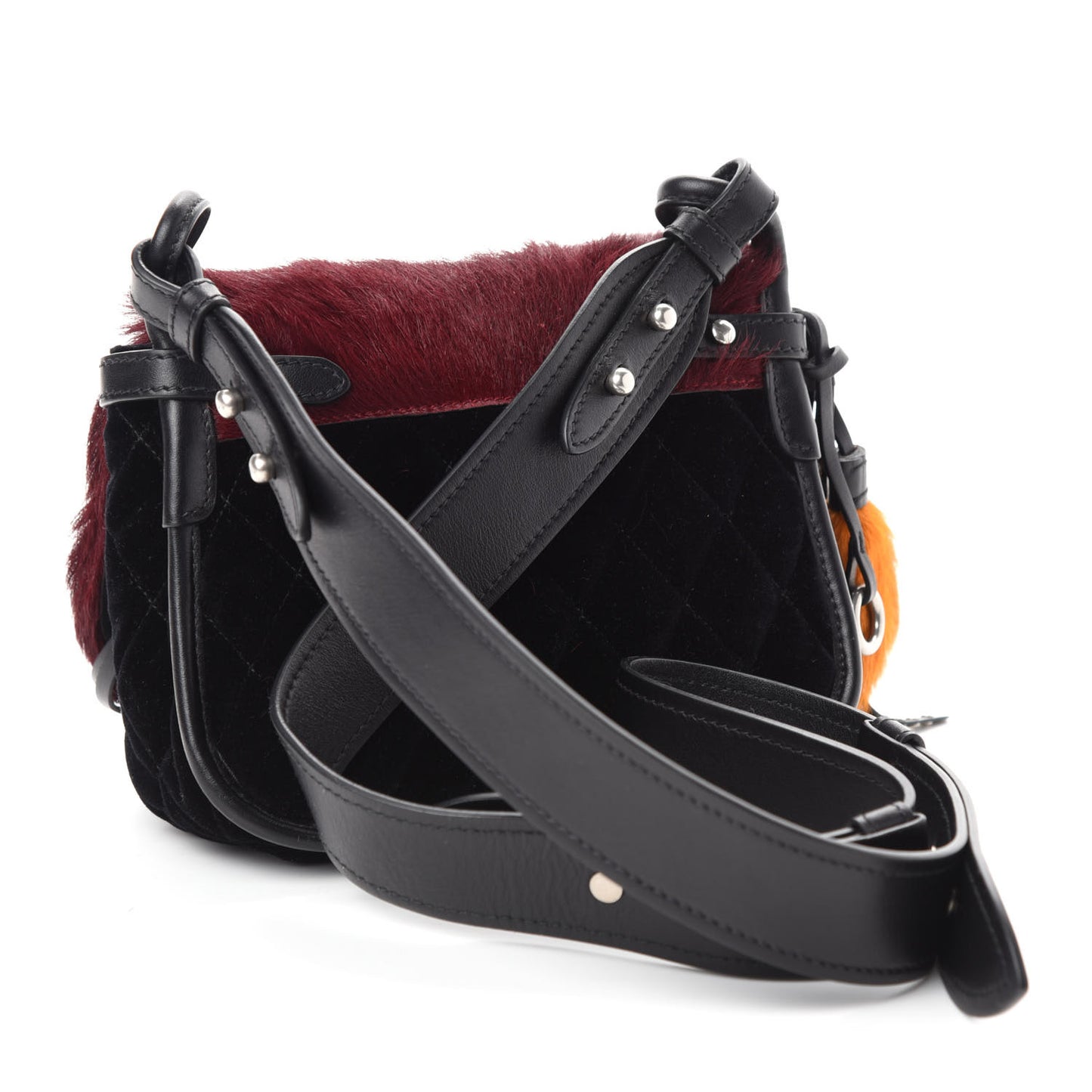 Cavallino Velluto Corsaire Antic Crossbody Bag Granato Black