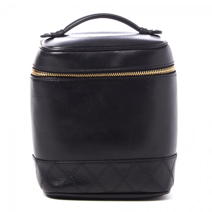Chanel Lambskin Vanity Cosmetic Case Black 1 of 9