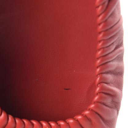 Chanel Lambskin CC Cap Toe Ballerina Flats 39 Red 6 of 9