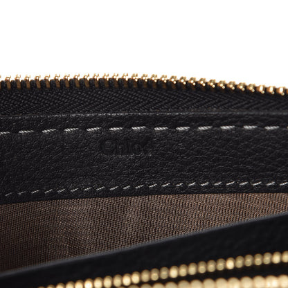 Chloe Grained Calfskin Marcie Long Zip Around Wallet Black 6 of 6