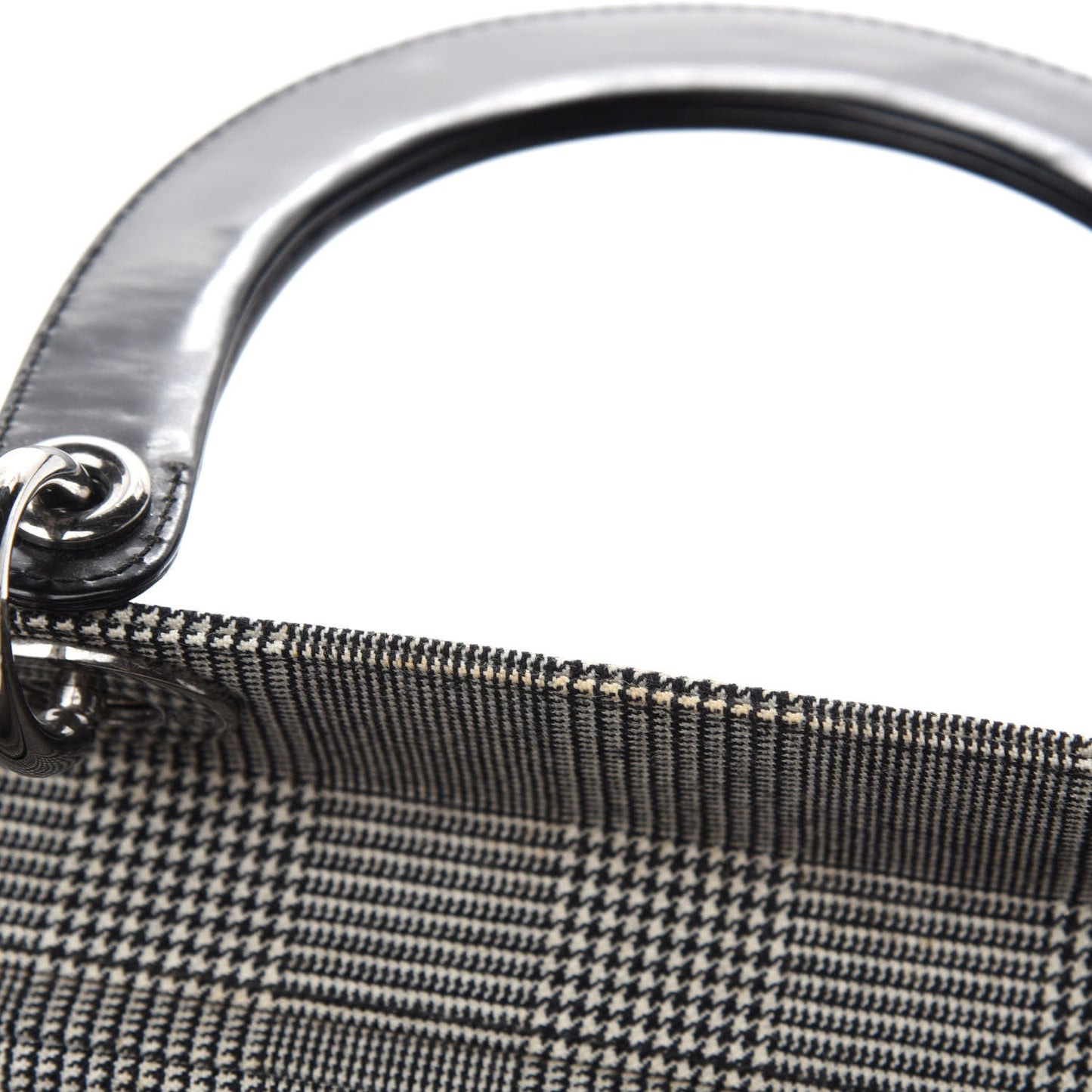 Patent Canvas Medium Lady Dior Black
