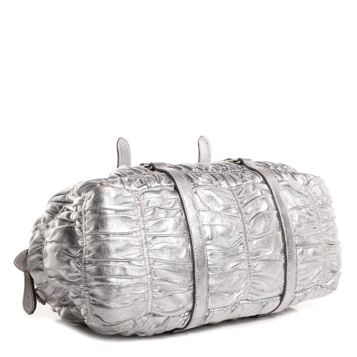 Nappa Gaufre Bowler Argento