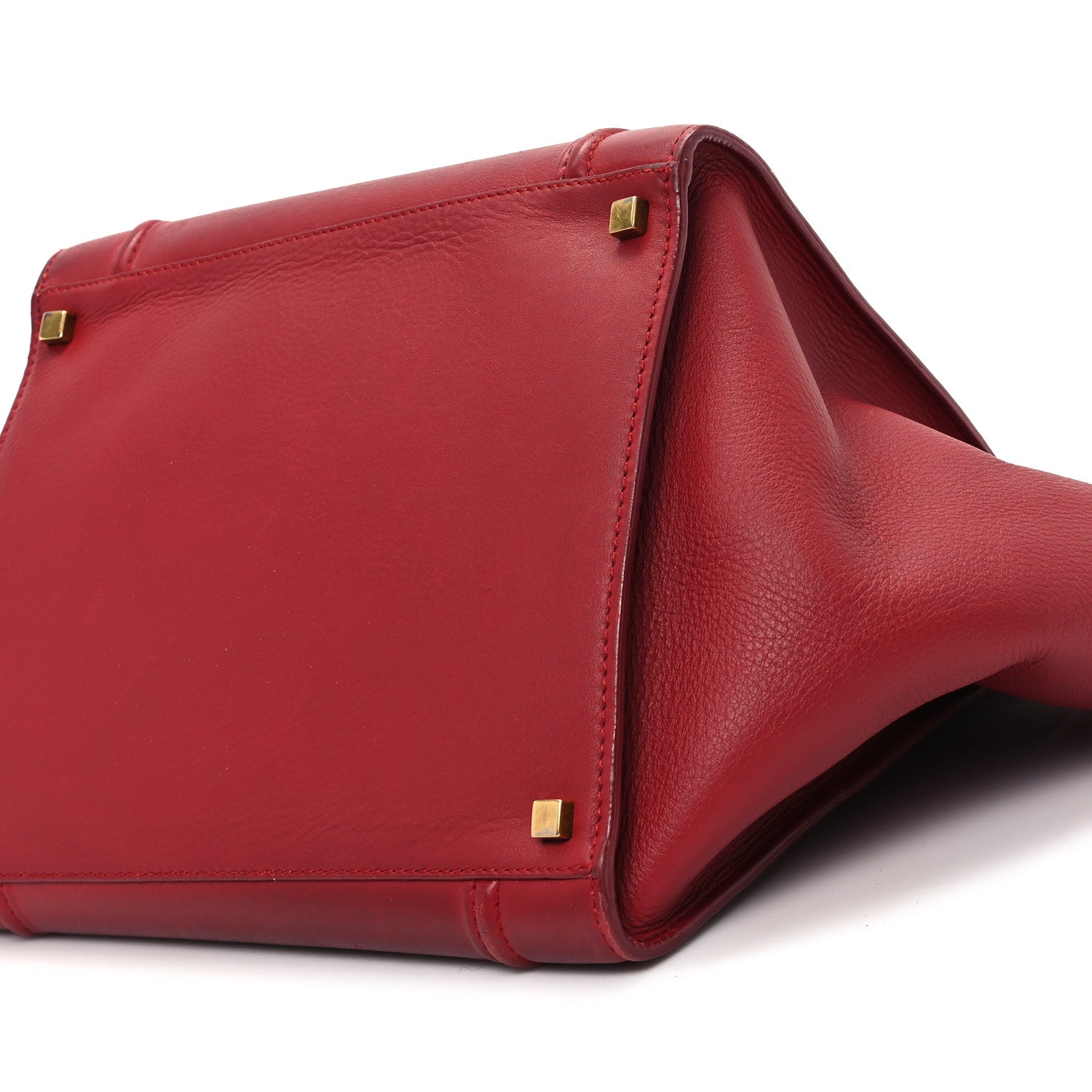 Celine Supple Calfskin Medium Phantom Luggage Red 9 of 12