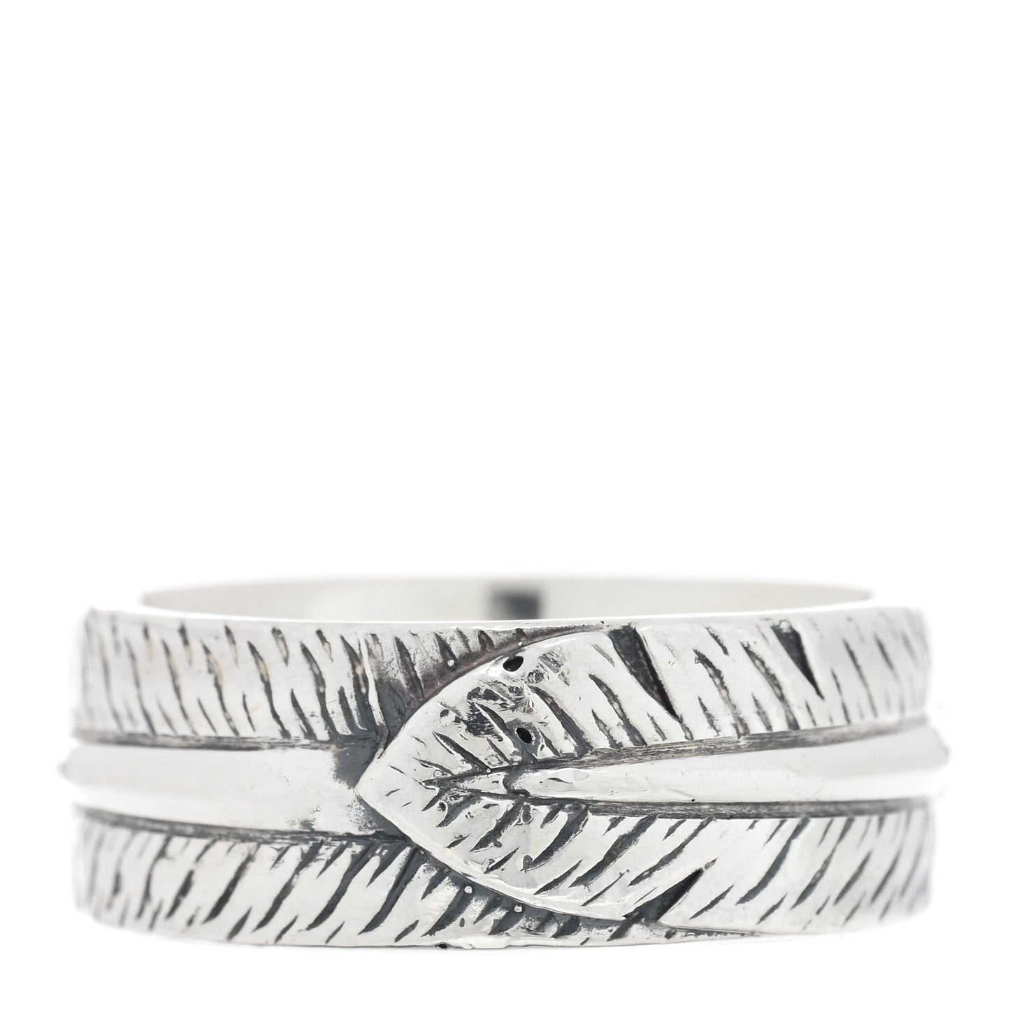 Sterling Silver Feather Ring 61 9.5
