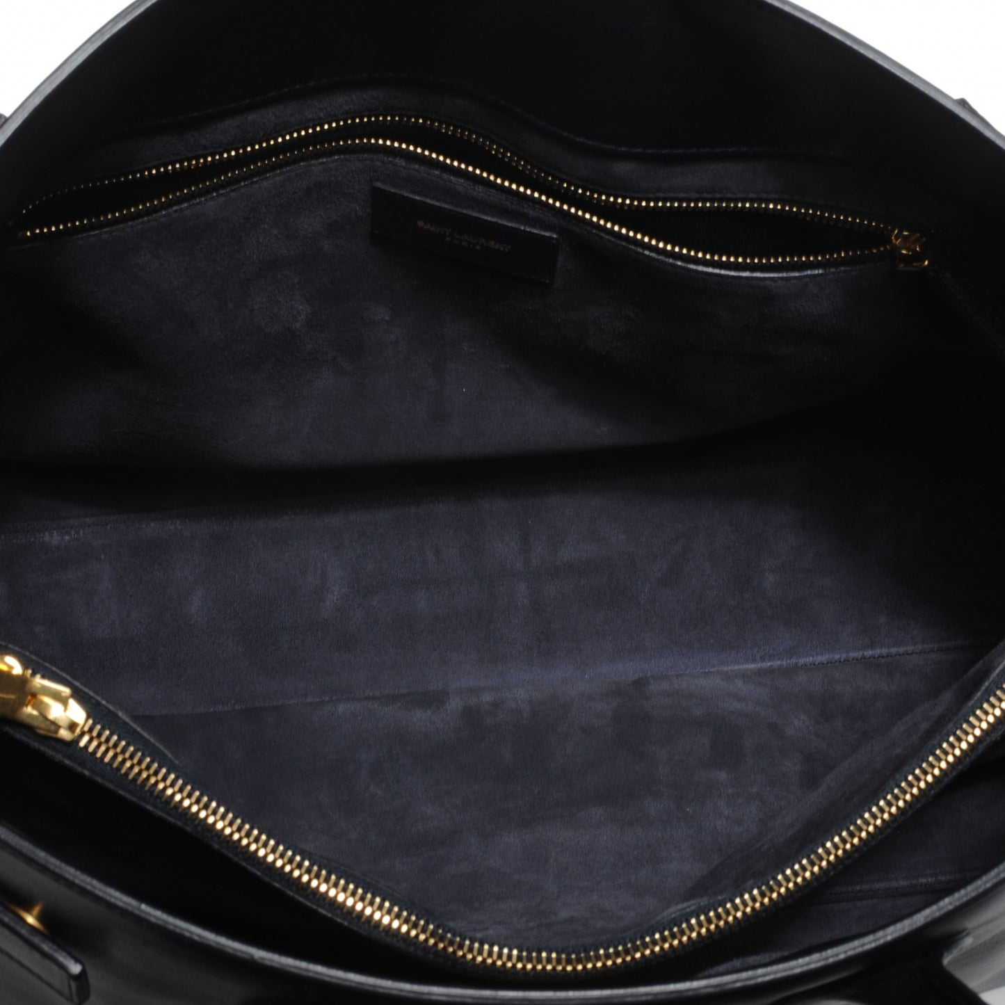 Leather Large Sac de Jour Carryall Midnight Blue