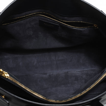 Saint Laurent Leather Large Sac de Jour Carryall Midnight Blue 6 of 8