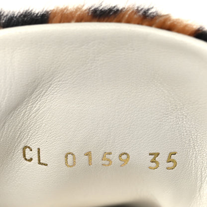 Louis Vuitton Calfskin Pony Hair Leopard Monogram Frontrow Sneakers 35 8 of 8