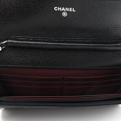 Chanel Caviar Quilted Wallet On Chain WOC Black 5 of 10