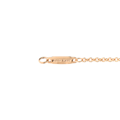 Tiffany 18K Rose Gold Diamond Tag Chain Bracelet 4 of 4